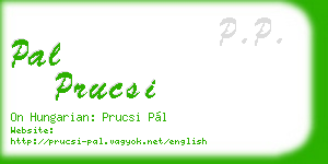 pal prucsi business card